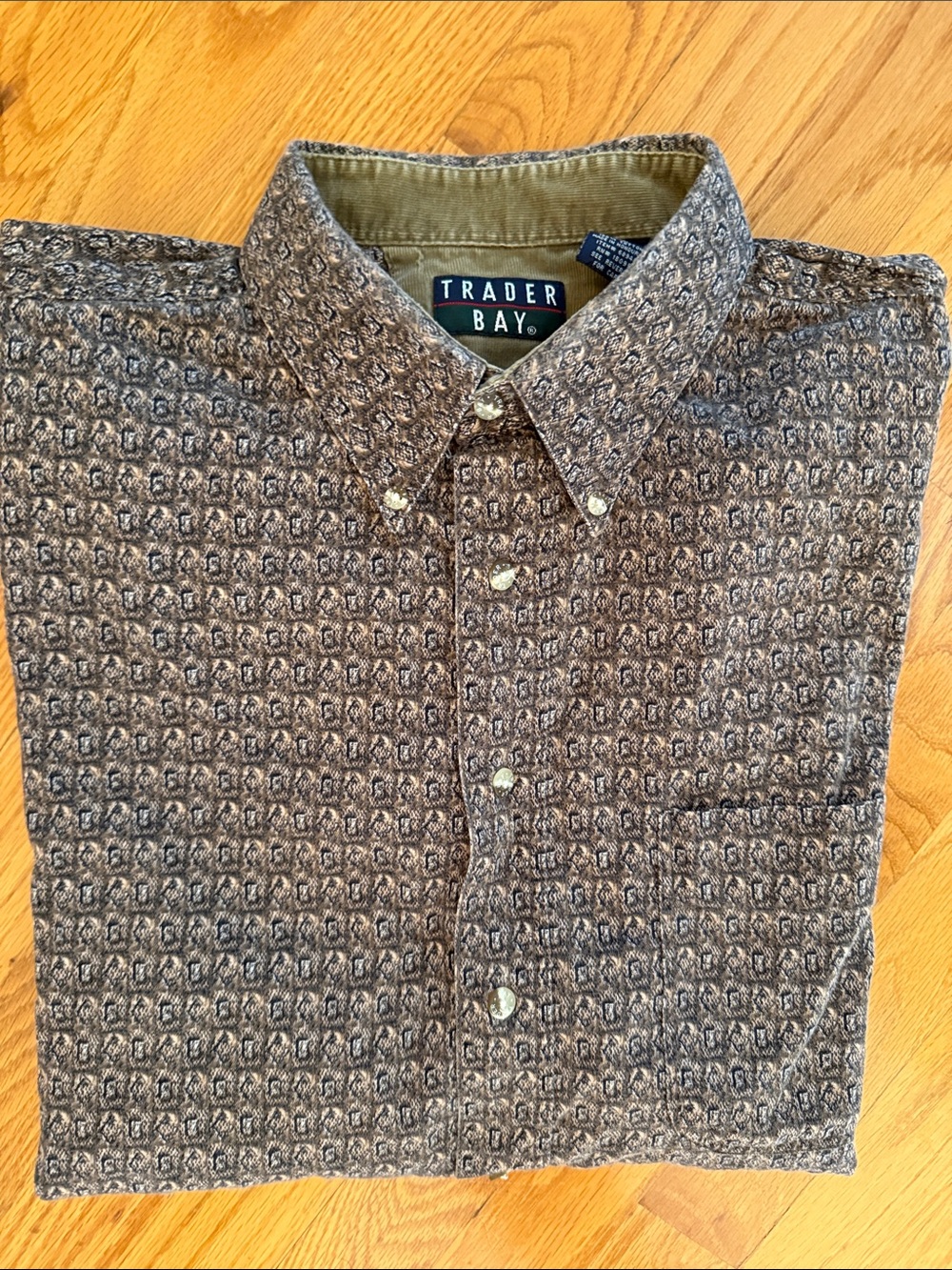 Trader Bay Patterned  Button Front Shirt